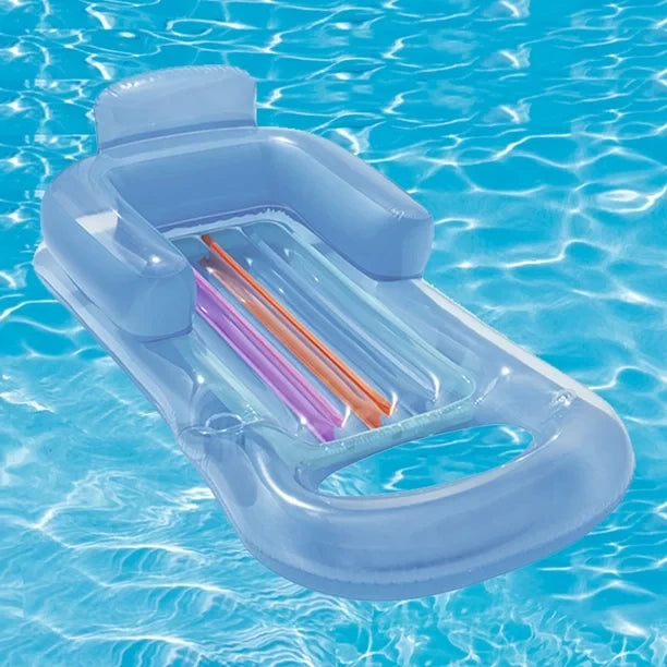 BEST WAY Designer Fashion Lounge | Stylish Inflatable Lounger for Pool, Beach & Home 62” x 35”