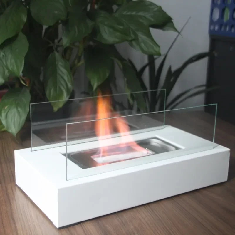 Tabletop Rectangular Fireplace – Modern Indoor & Outdoor Flame Ambience