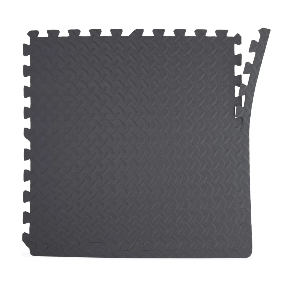 Gray Foam Interlocking Floor Mats – 6 Piece Set CAP 22.3" x 22.3"