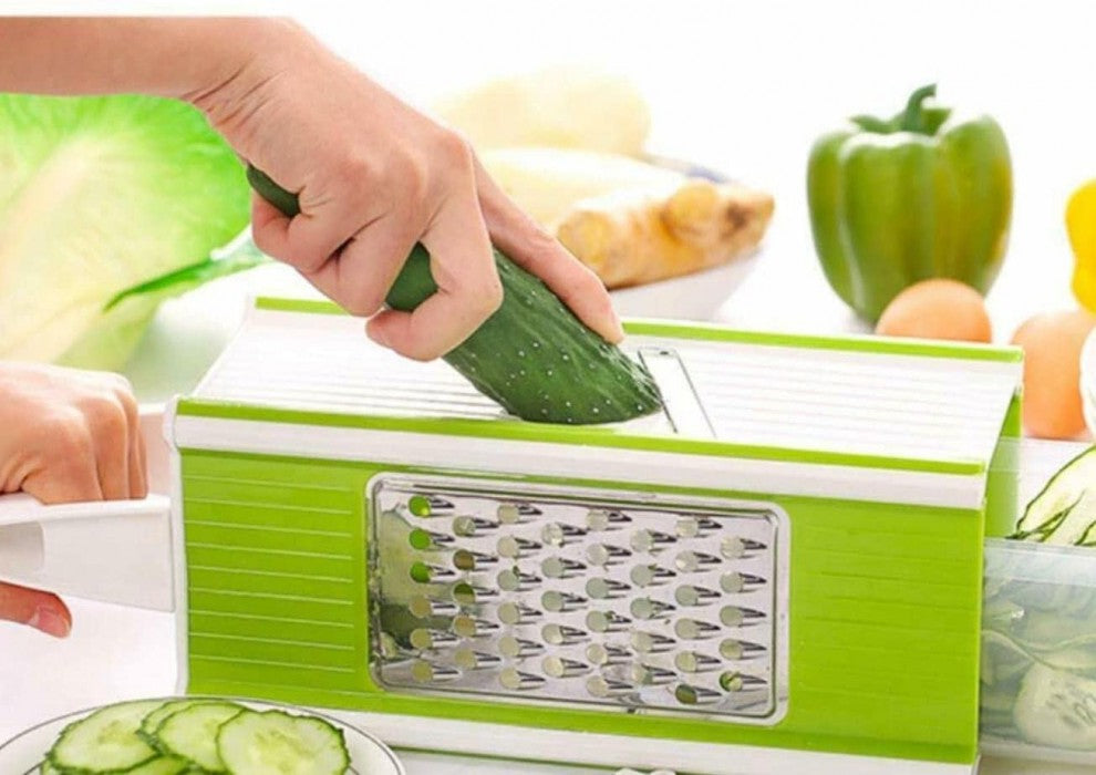 Vegetable Chopper with Storage Box 4 In 1 Kitchen Tool