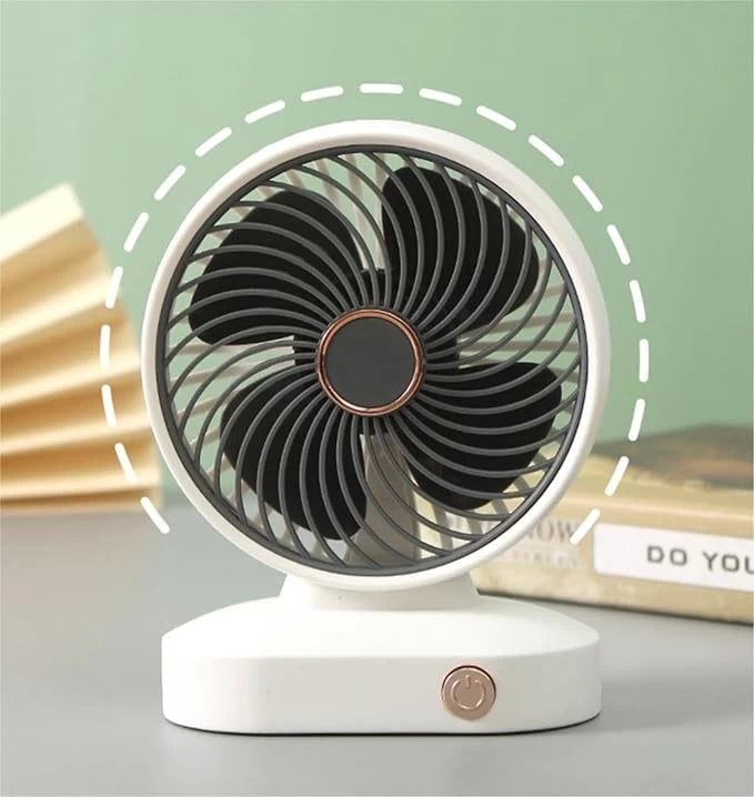 USB Rechargeable Desk Fan – Portable & Silent Cooling Anywhere! ZB097