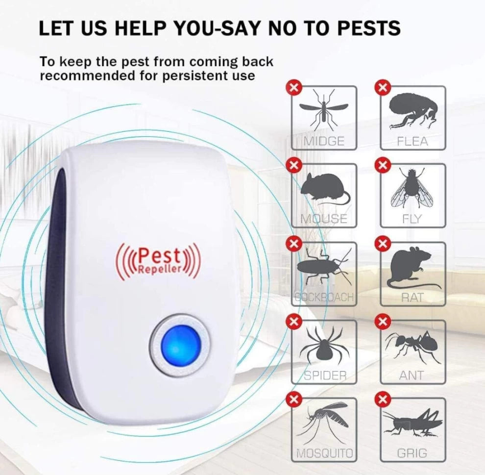 Ultrasonic Pest Repeller Indoor Plug-in Gadget