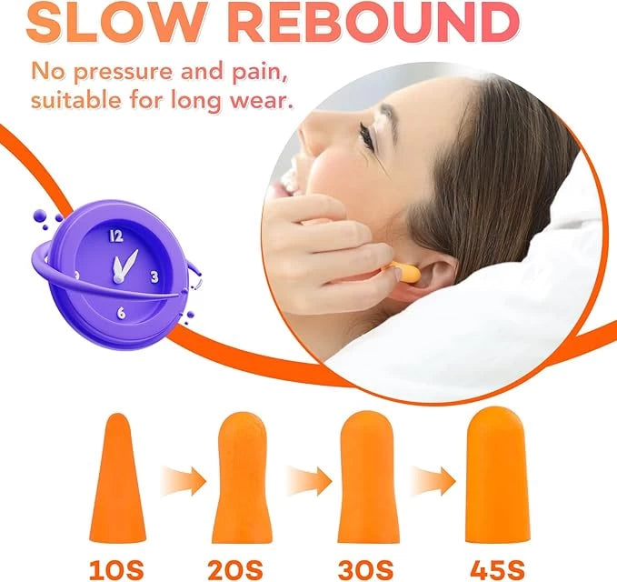 Silicone Ear Plugs for Noise Reduction 4pcs