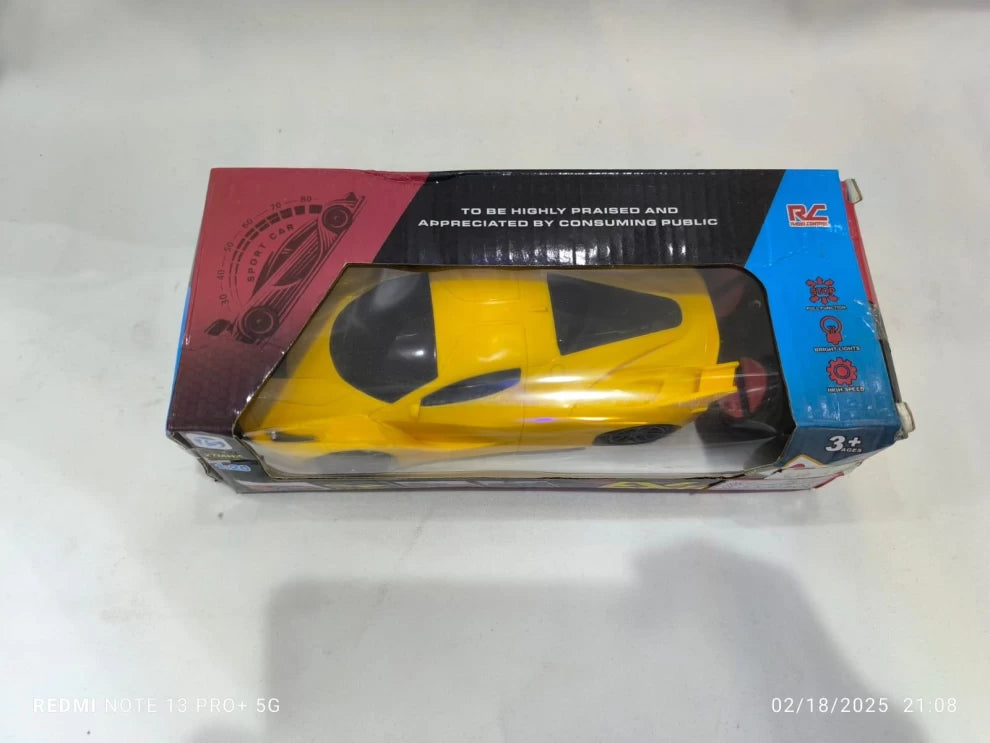 Battery Operated Super Race Car – Remote Control (GH887-4) | Yellow Color
