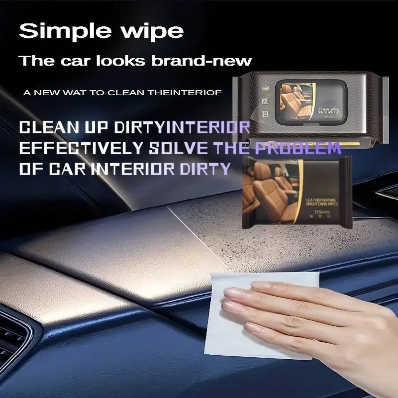 Auto Clever Car Care Wipes Wet Tissue (15pcs)