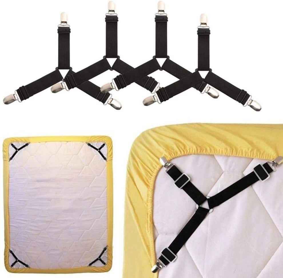 Adjustable Bed Sheet Holder Straps-4pcs