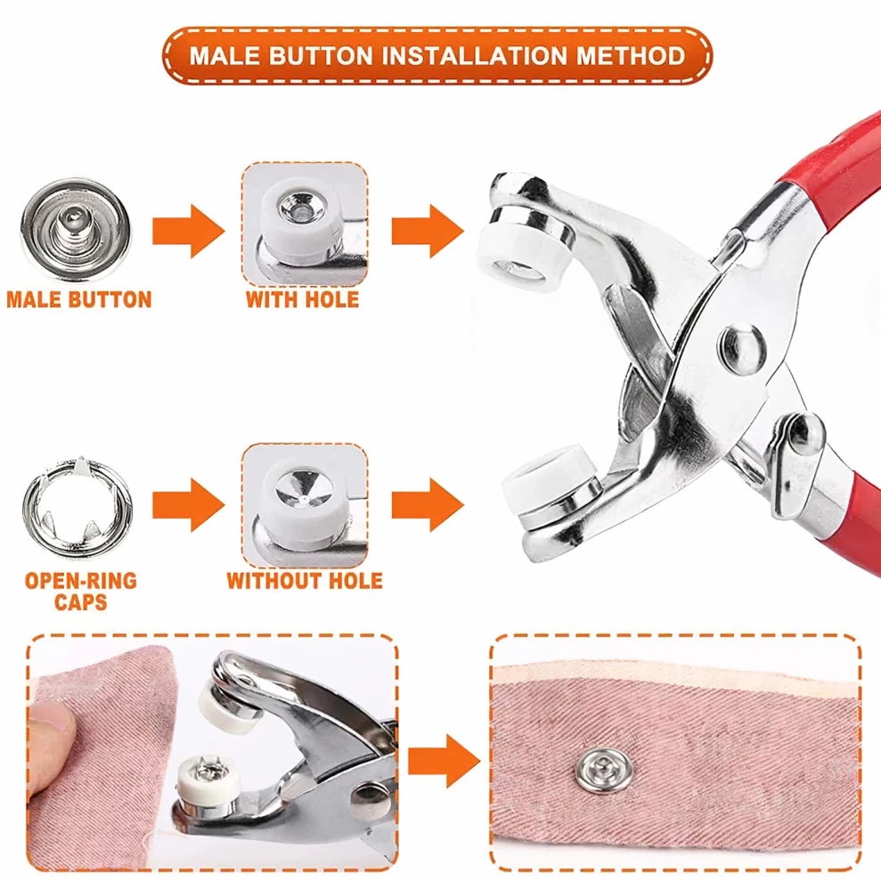Snap Button Kit - 100 sets
