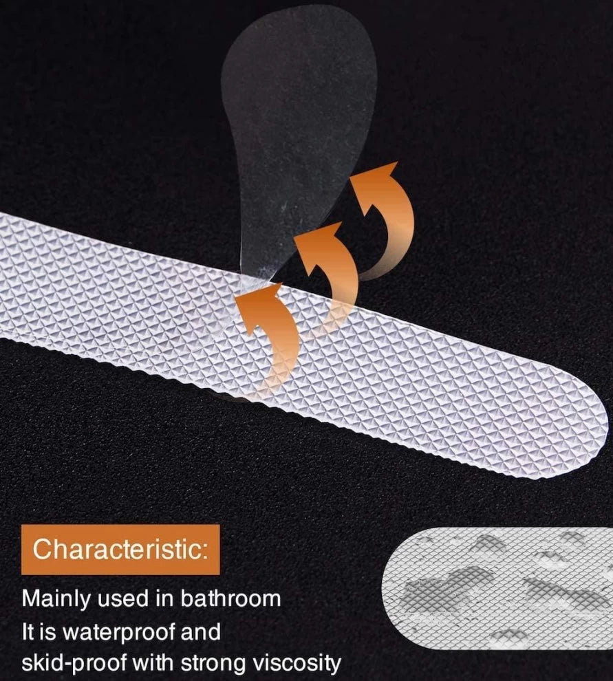 6 PCS Bathroom Shower Anti-slip Waterproof Strip
