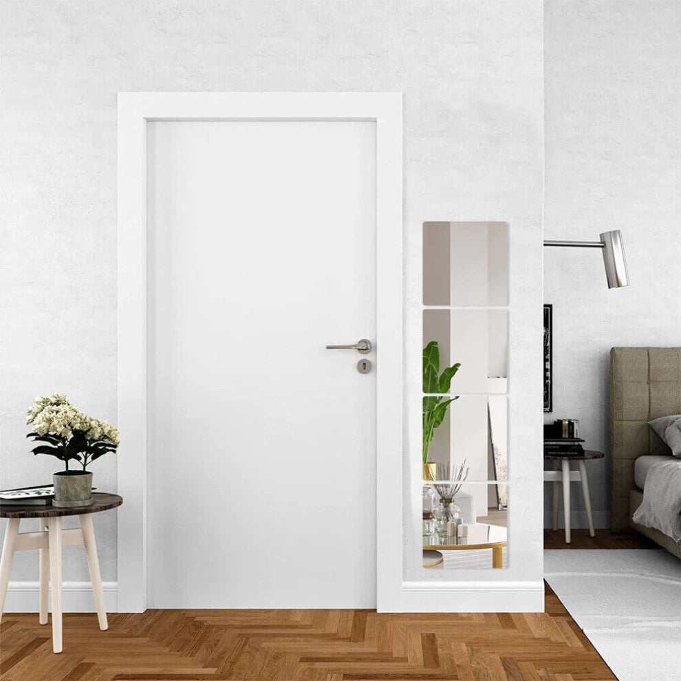 Square Acrylic Self-adhesive Mirror Wall Stickers-20cm