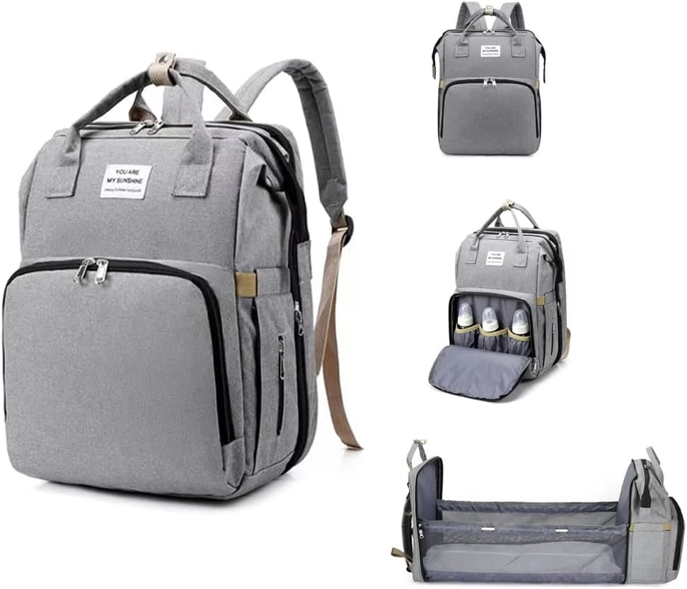 Baby Bag for Mom – Diaper Backpack with Changing Station & Large Capacity