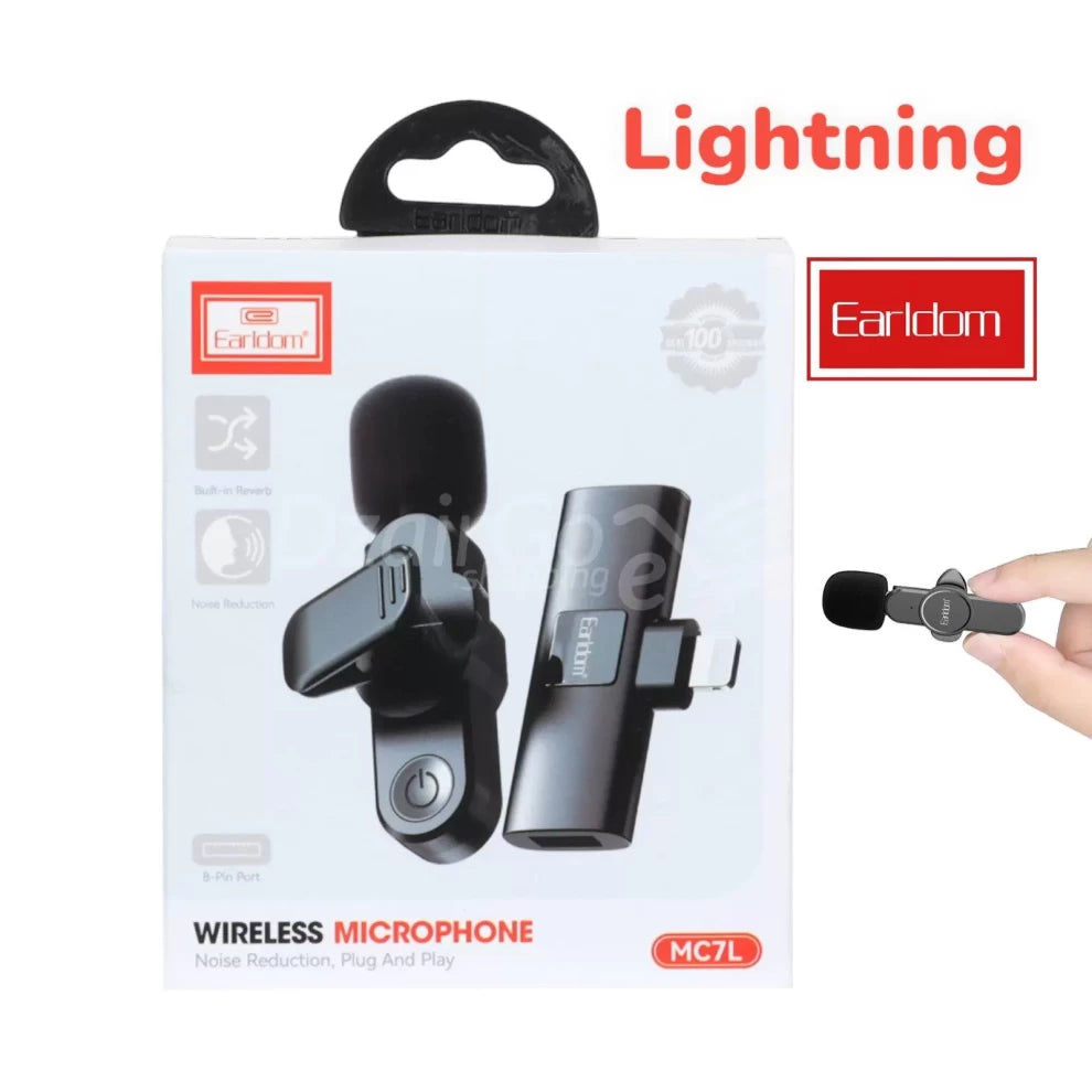 Wireless Microphone with noise reduction Lighting Connector MC7L