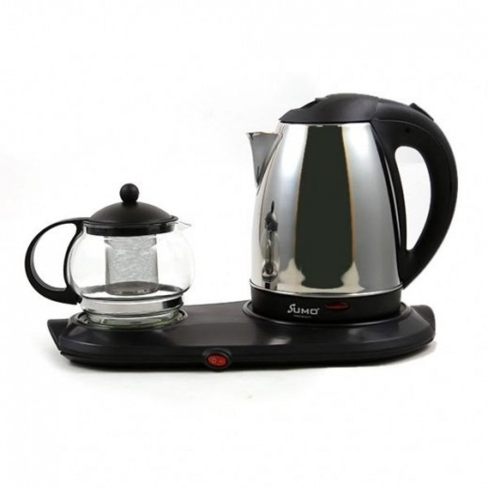 Tea Tray Set Electric Stainless Steel Kettle 3 in 1