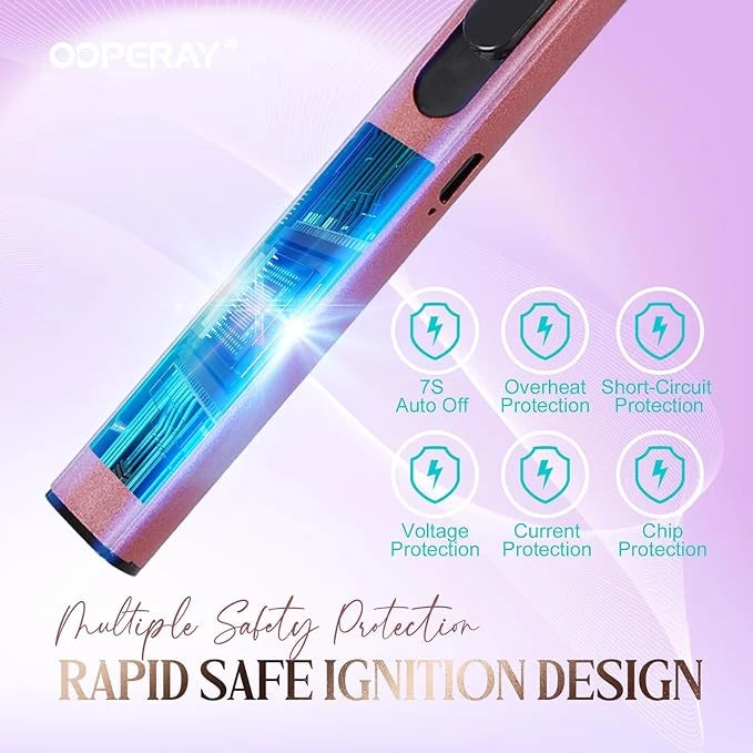 USB Metal Single Arc Kitchen Lighter Outdoor Windproof