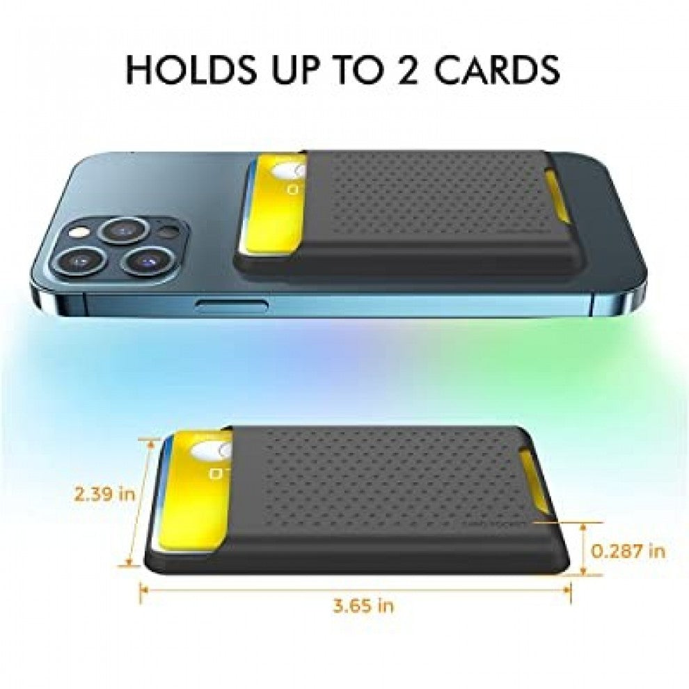 Ahastyle Card Wallet With Mag-Safe for iPhone 12-Gray