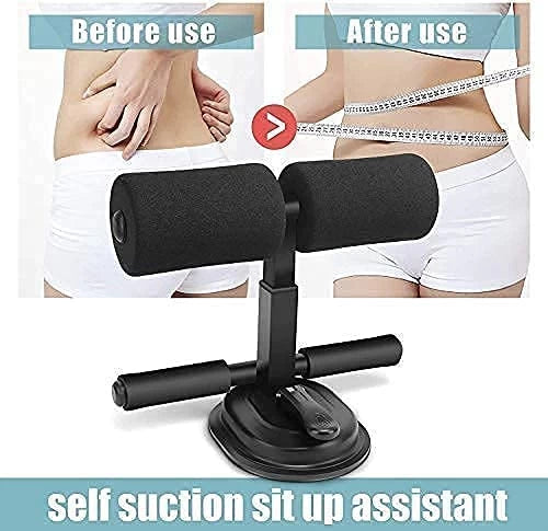 Sit Up Assistant Device Bar – Home Fitness Workout Tool (Black)