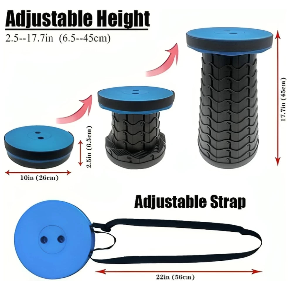 Telescopic Portable Folding Stool Chair