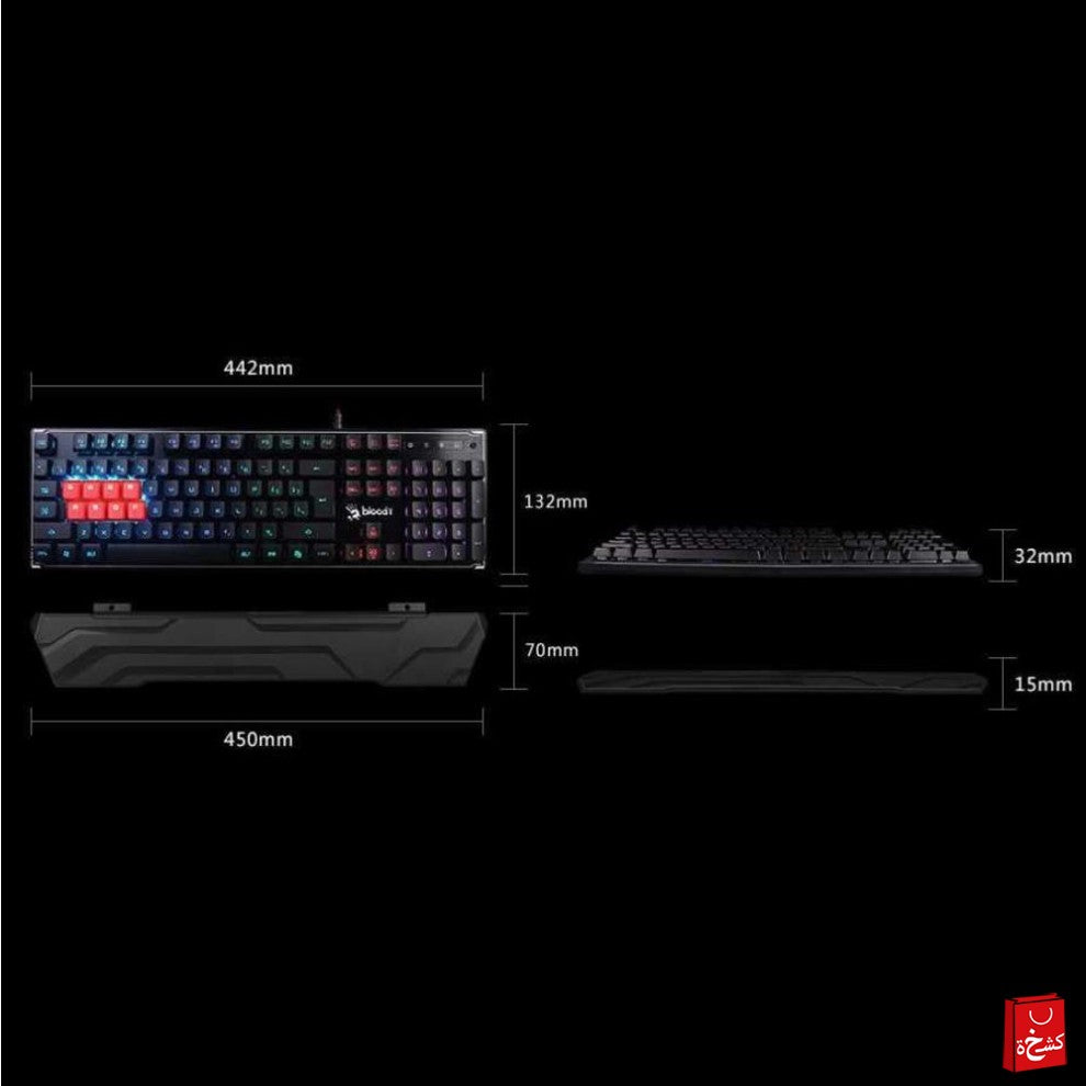Bloody B3370R 8-LK Libra RGB Optical Gaming Keyboard