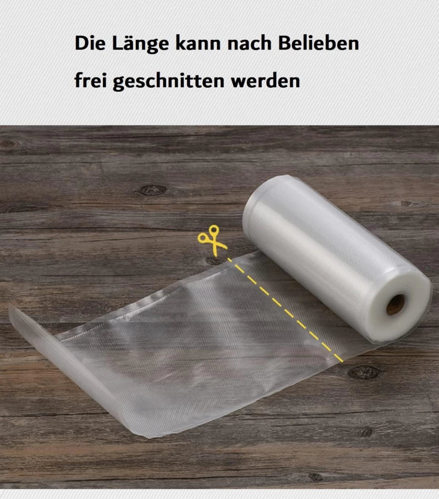 Vacuum Sealer Bags – 2 Rolls (25cm × 500cm) for Food Storage & Preservation