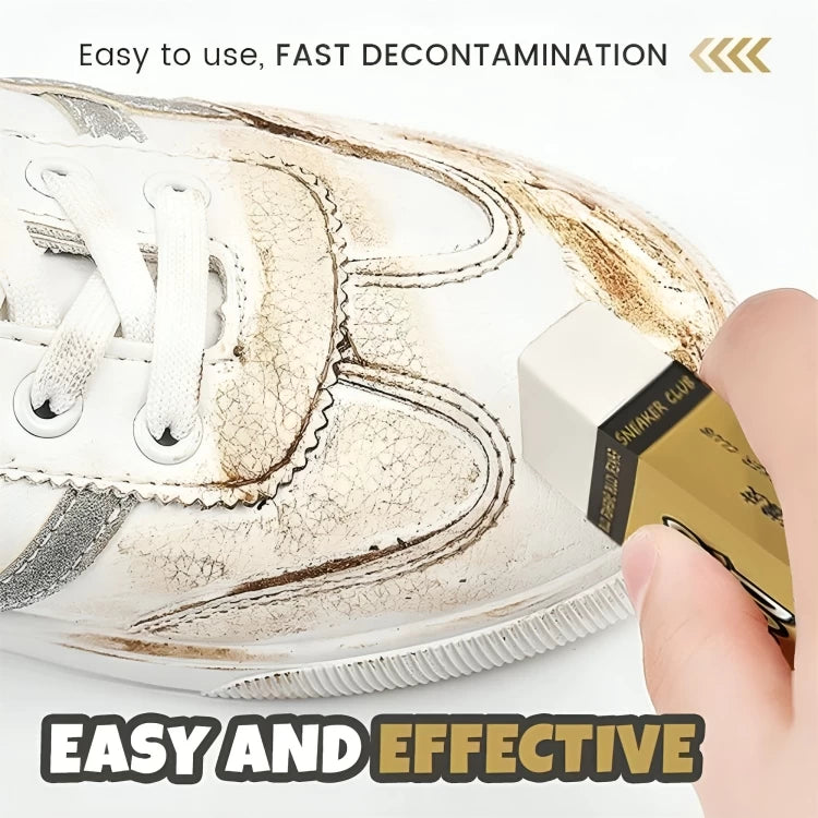 Suede Stains Fast with Shoe Cleaning Sponge