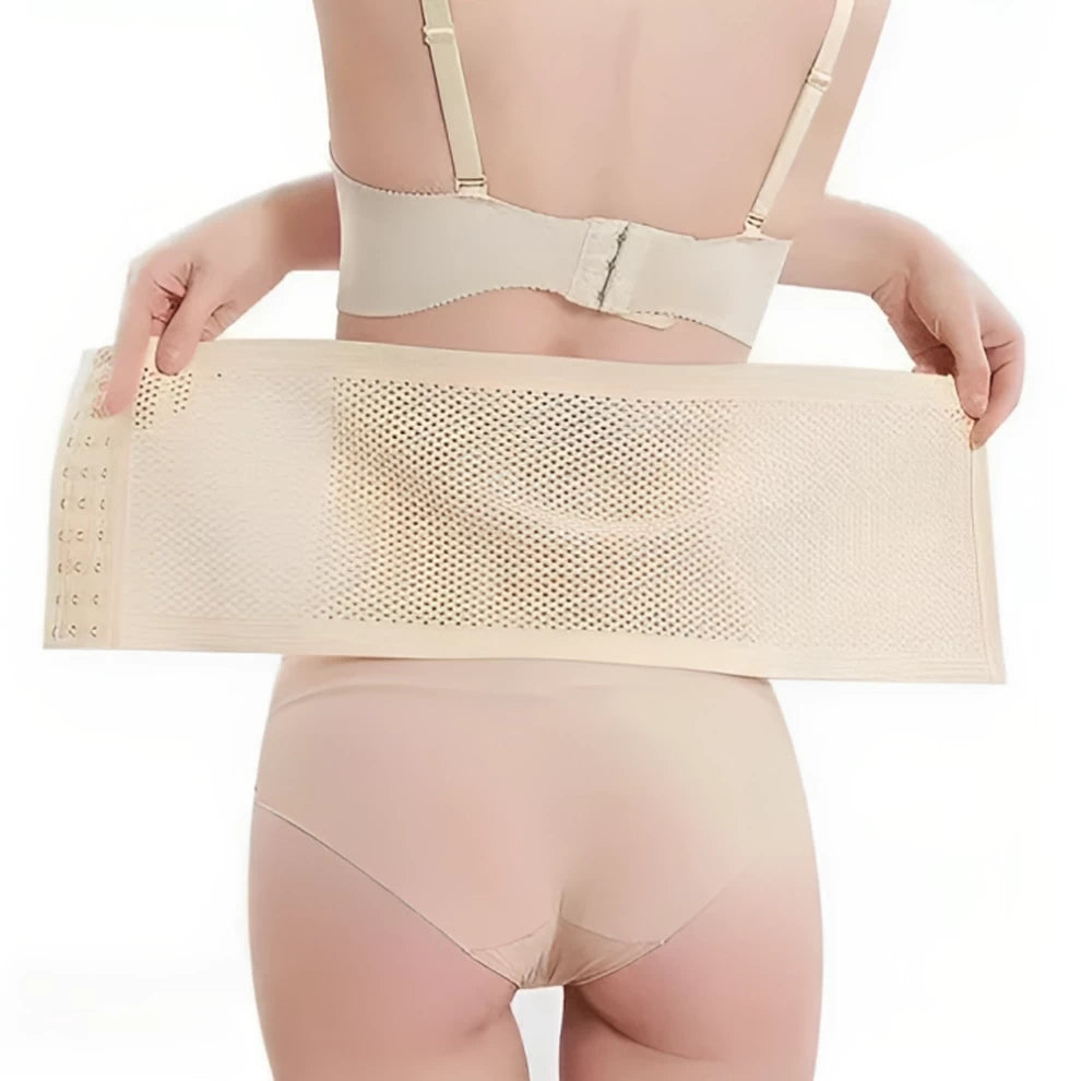 Waist Trainer Corset Belt for Slimming, Body Shaping-Beige
