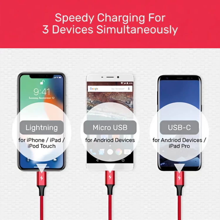 Cable 3in1 Rapid USB