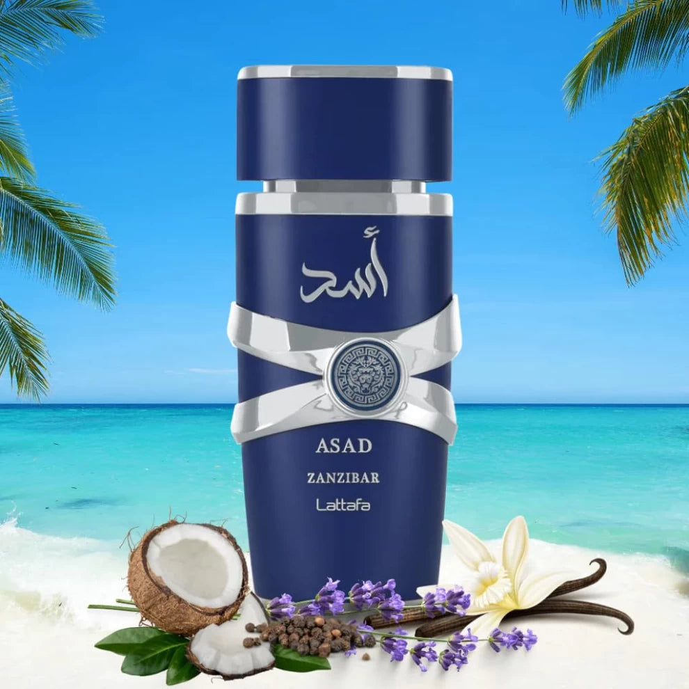 Asad Lattafa Zanzibar Eau de Parfum – 100mL