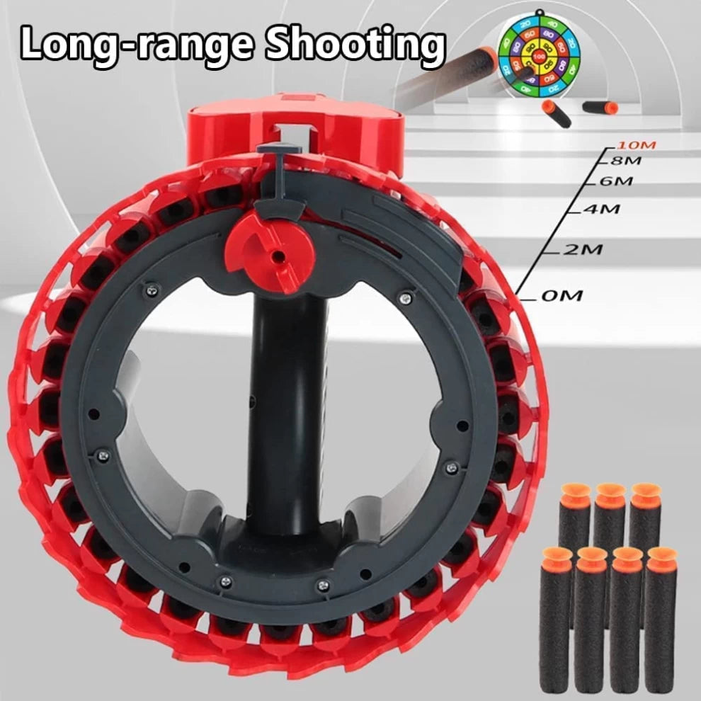 Automatic Rapid Fire Electric Soft Bullet Gun with 28 Pcs Soft Bullets