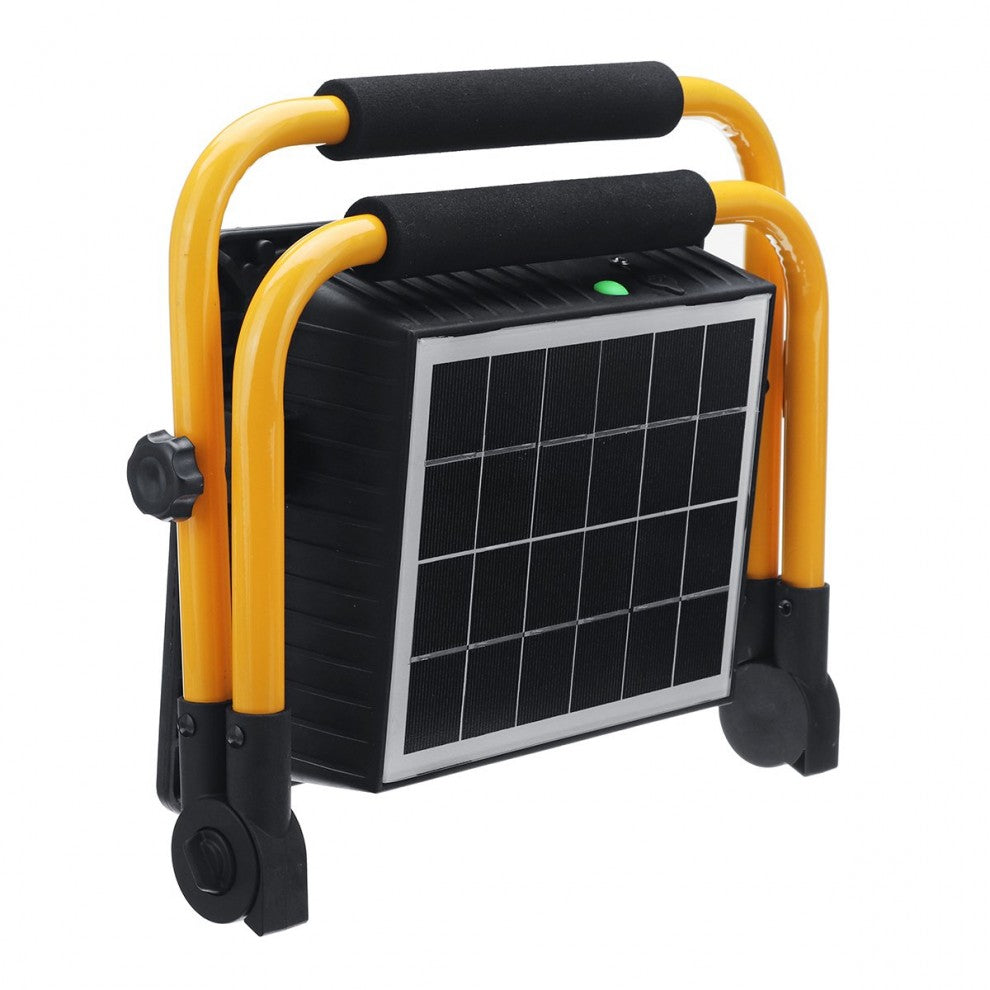 Solar Powered Rechargeable Industrial Portable Flashlight