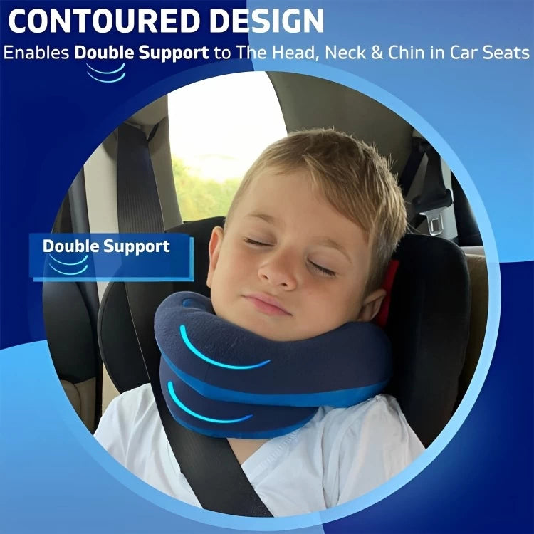 Soft Microfiber Neck Pillow With Ergonomic Travel Support