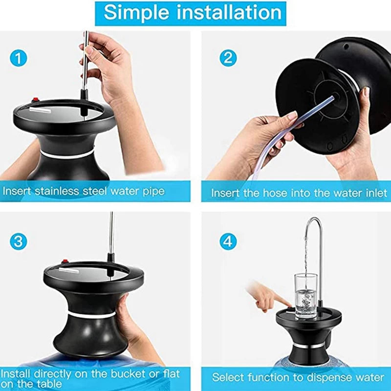 Automatic Water Pump Dispenser with Tray