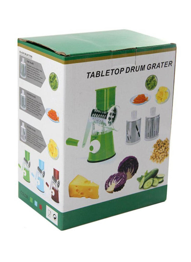 Vegetable Cutter Tabletop Drum Grater 3 Blades