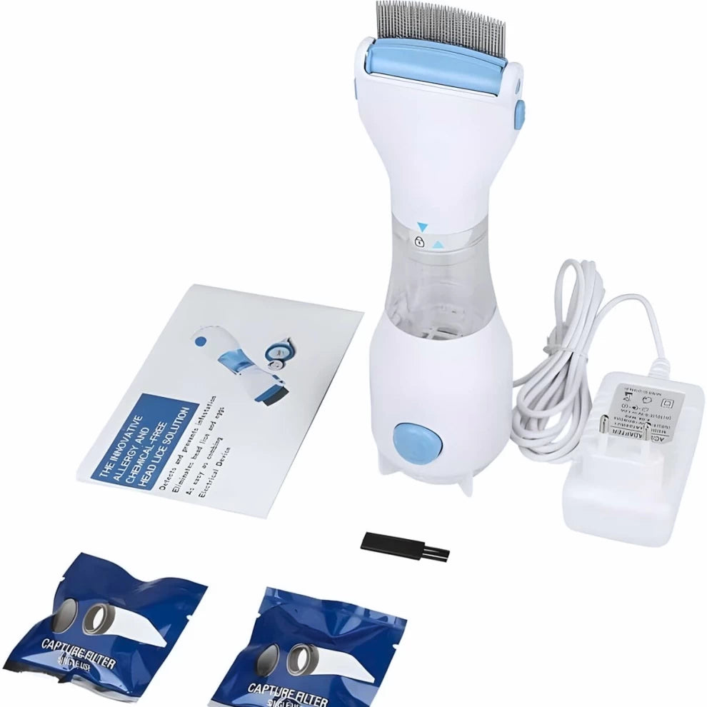 V-Ccmb Automatic Head Lice Dandruff Eliminator Vacuum Comb-2 filter