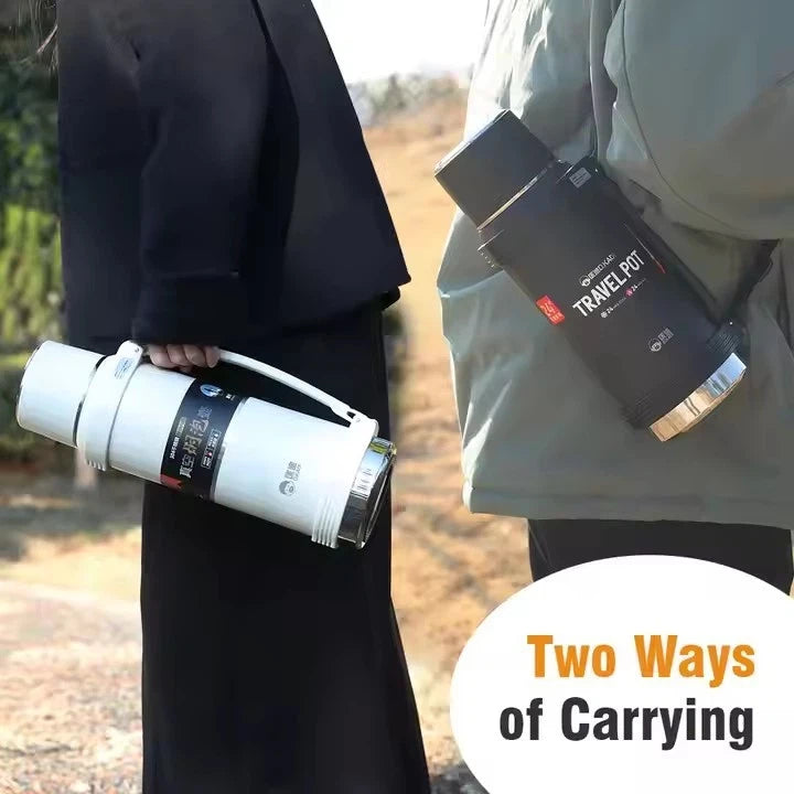 Stainless Steel Vacuum Insulated Thermo Flask – Hot & Cold for Hours