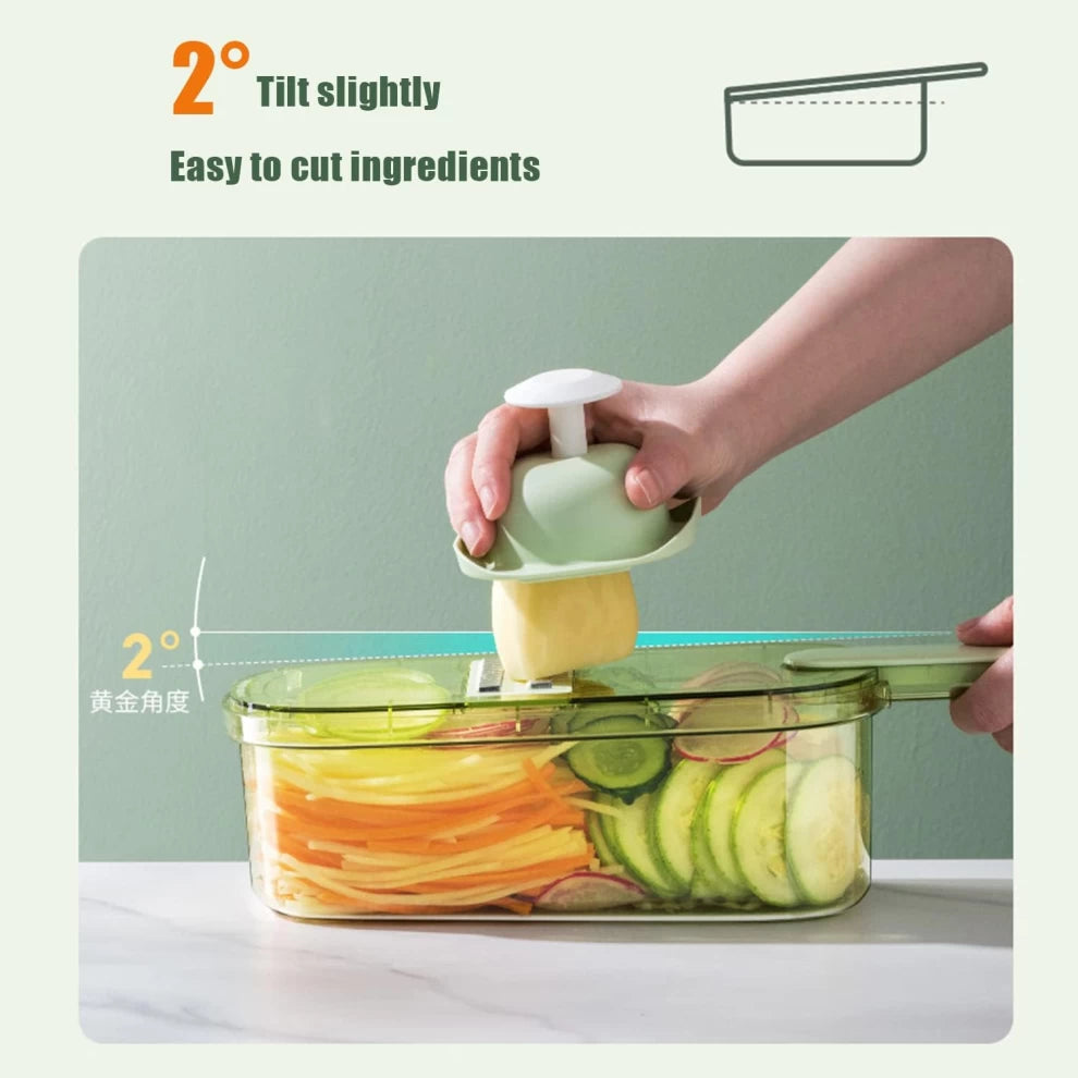 Vegetable Chopper Multifunctional 8 in 1 Manual