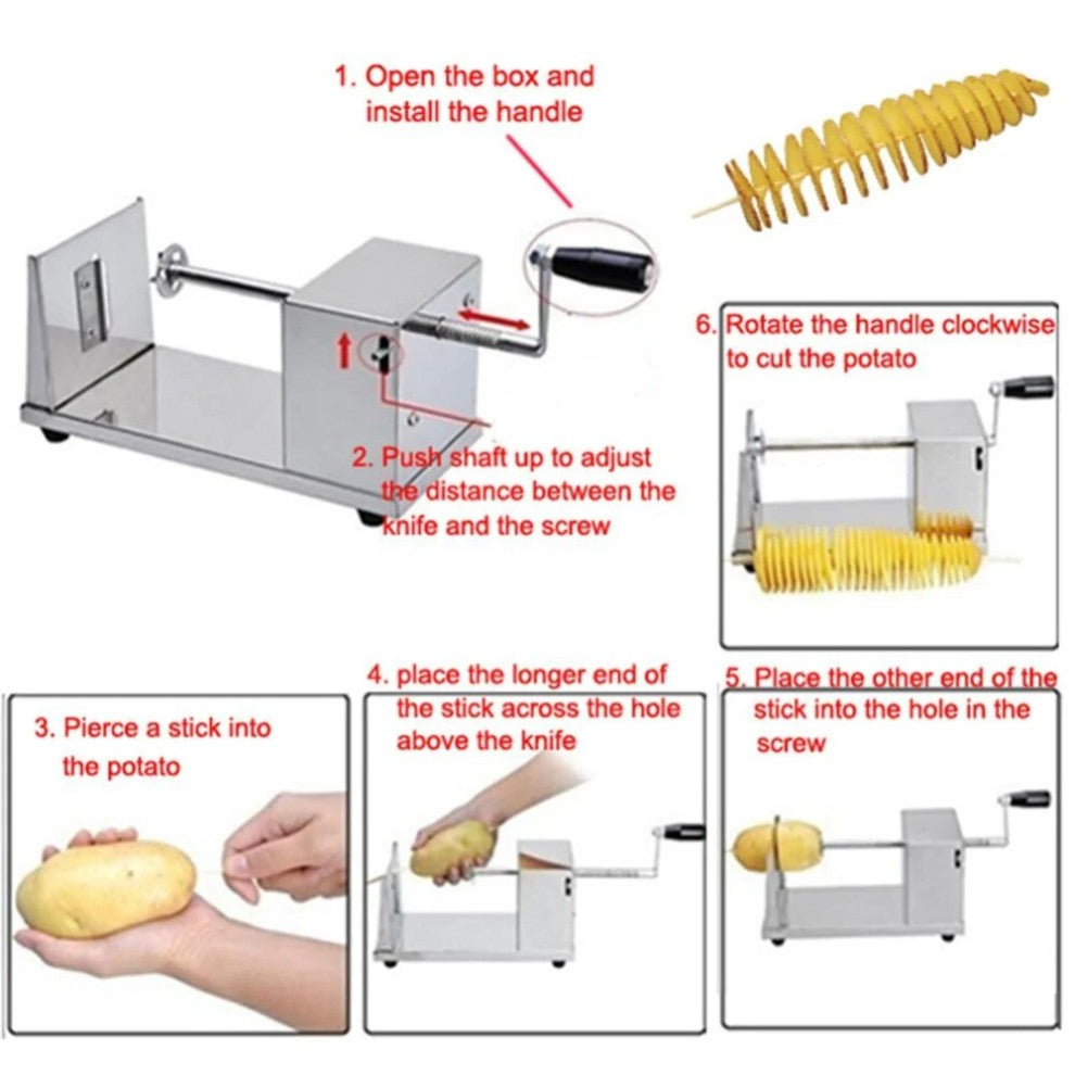 Stainless Steel Potato Twister Slicer