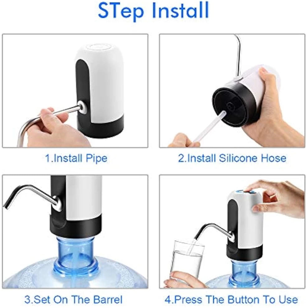 Water Bottle Pump – USB Charging Automatic Dispenser for Gallon Bottles!