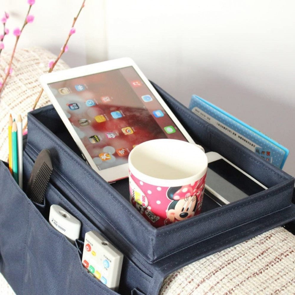 6 Pocket Sofa Arm Rest Organizer