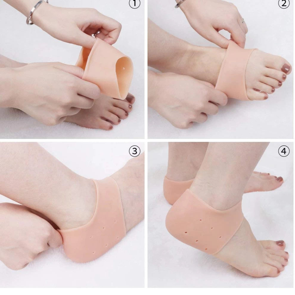 1 Pair Silicone Heel Protector and Cushion - Foot Pad