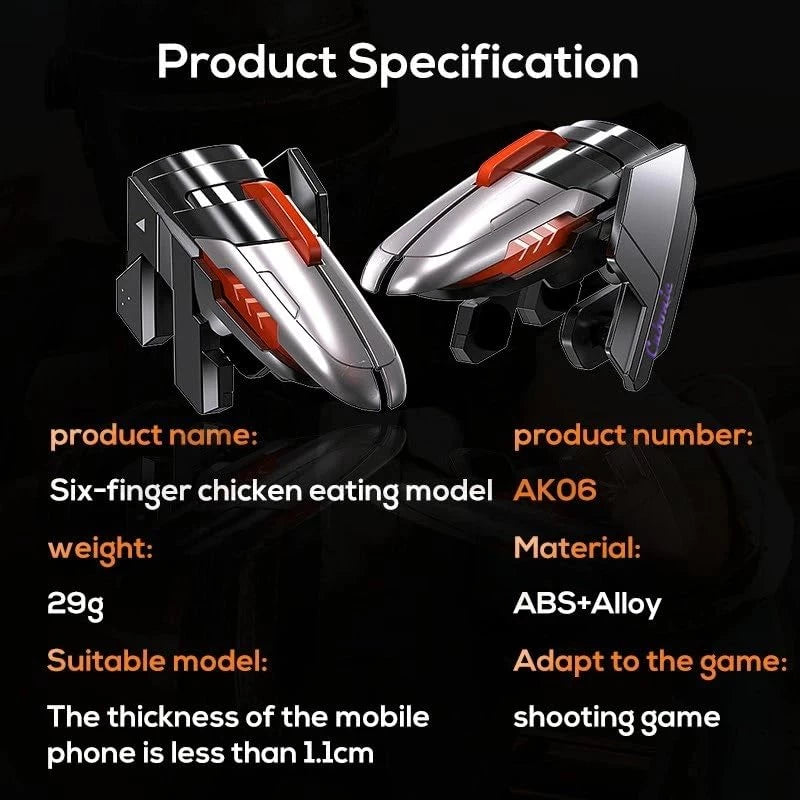 AK06 Auto Game Triggers Cubonic High-Speed Mobile Control