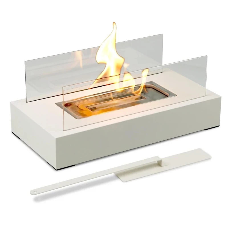 Tabletop Rectangular Fireplace – Modern Indoor & Outdoor Flame Ambience