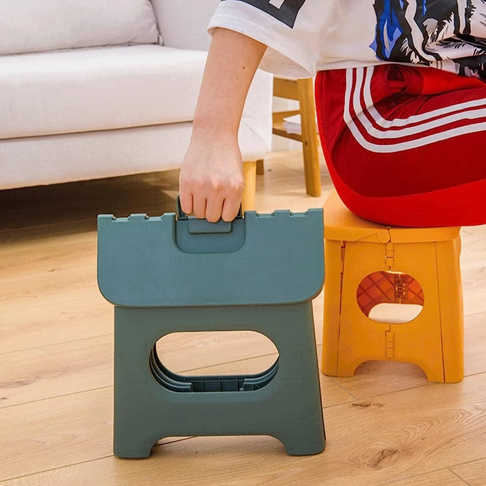 Thick Plastic Stool Hand Folding Pattern Children's Stool