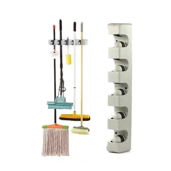 ABS Plastic Wall Mounted Stick Handle Mop And Broom Holder