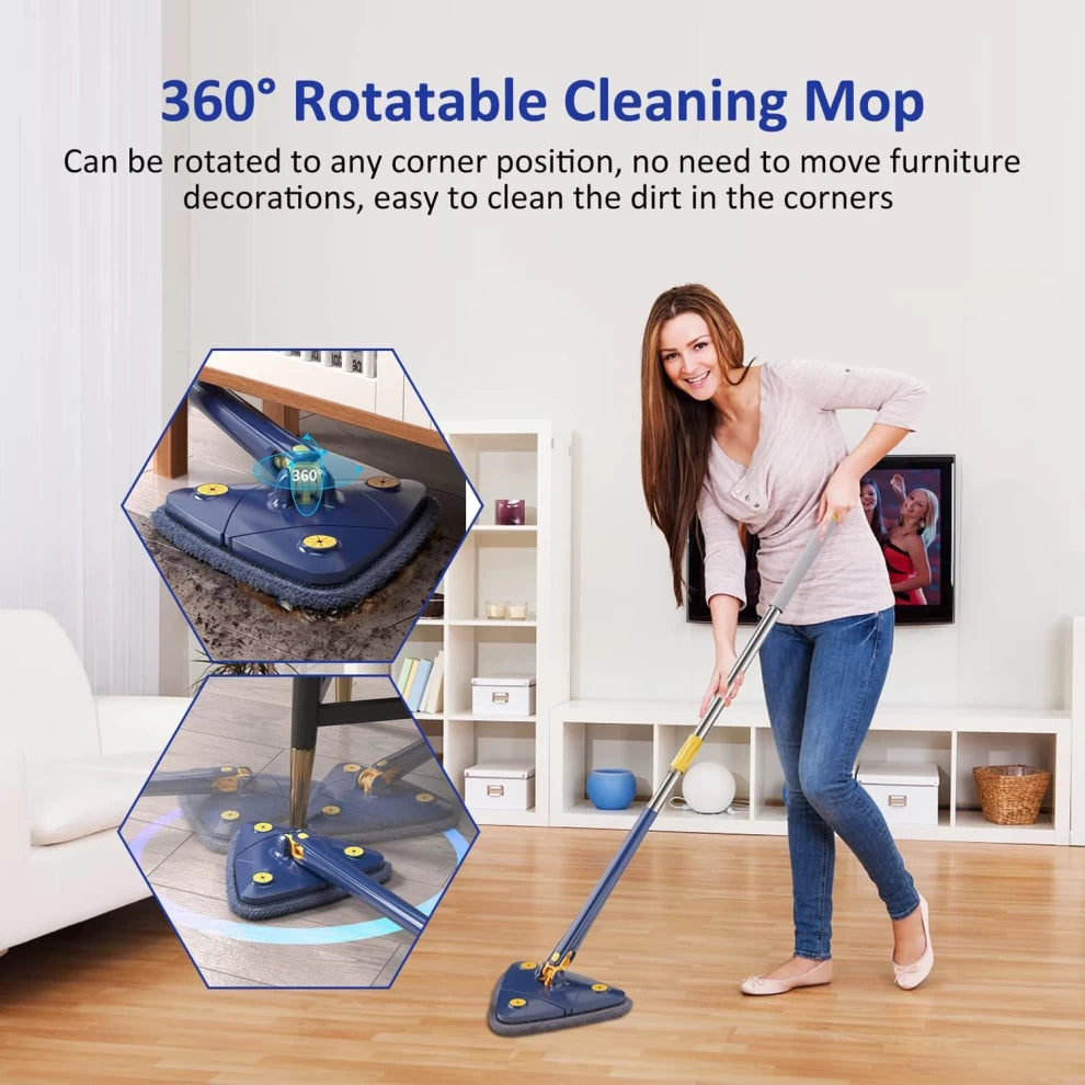 Automatic Triangle Mop Handle 360 Degree Rotating