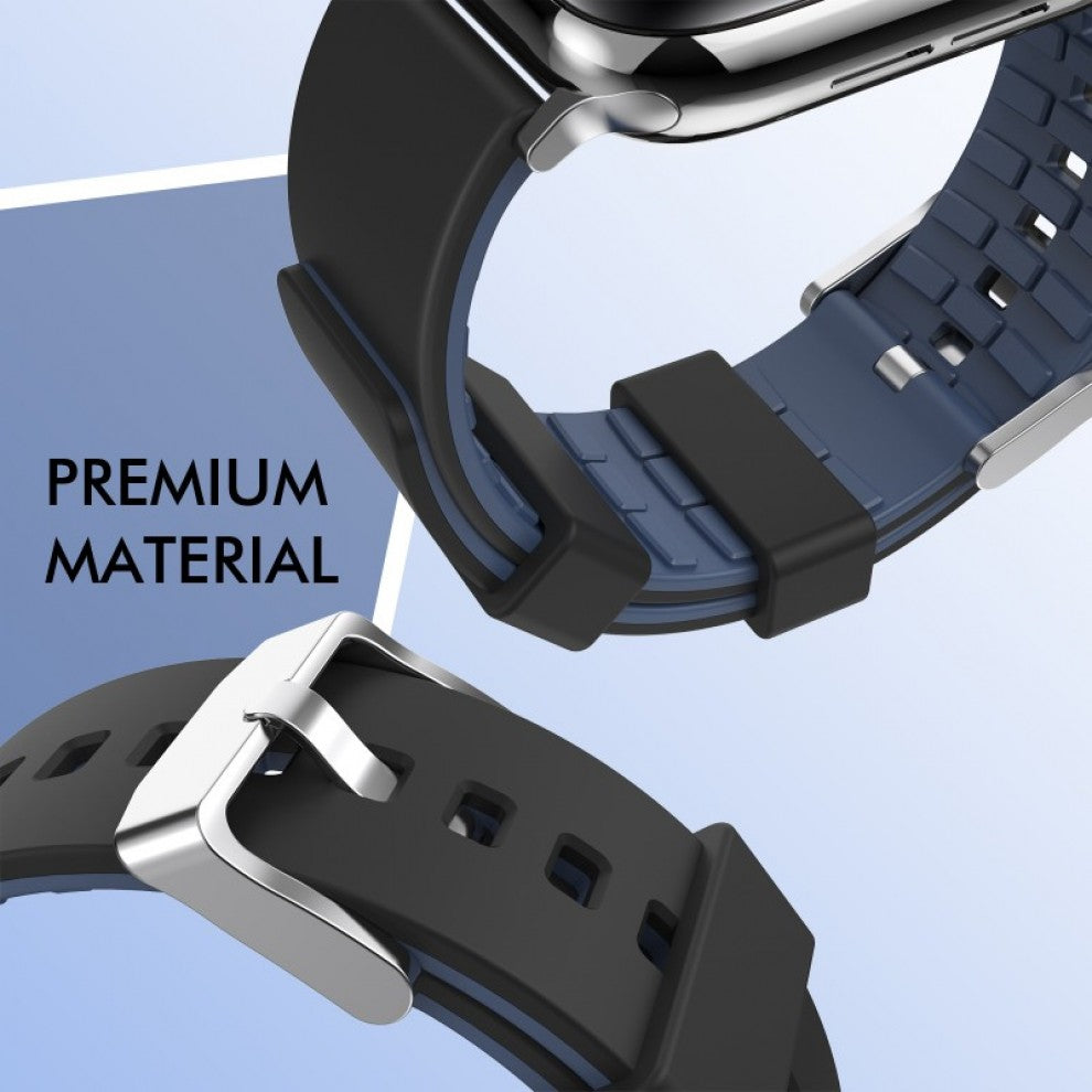 AhaStyle Band With DuoTone Design for Apple Watch 42/44mm-Black