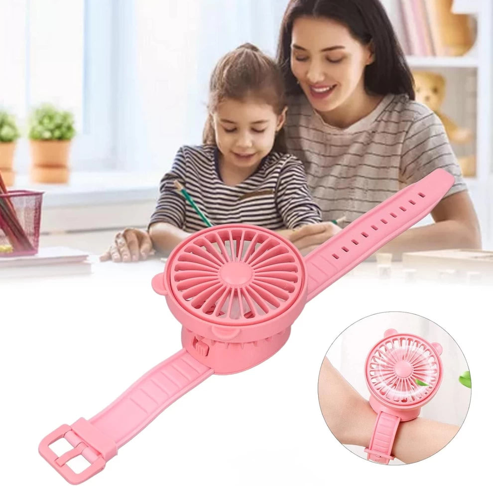 Small Portable USB Charging Watch Fan