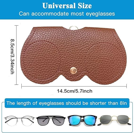 Soft Leather Sunglasses Bag