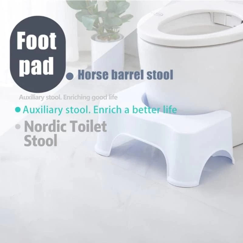 Bathroom Toilet Stool – Anti-Slip Footstep for Constipation & Piles Relief,