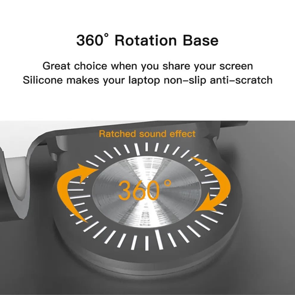 Aluminum 360° Rotating Tablet & Phone Holder | Universal Stand for iPad, Android, iPhone