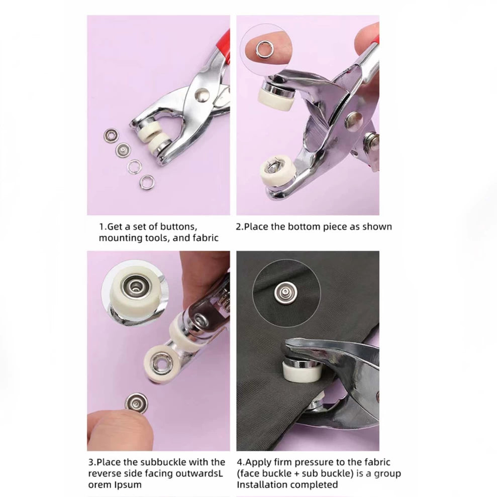 Snap Button Kit - 100 sets