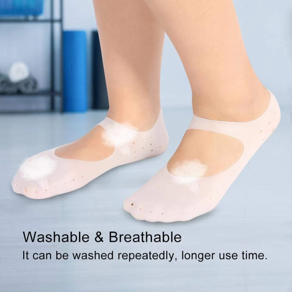Silicone Gel Anti Crack Cushion Socks for Men and Women